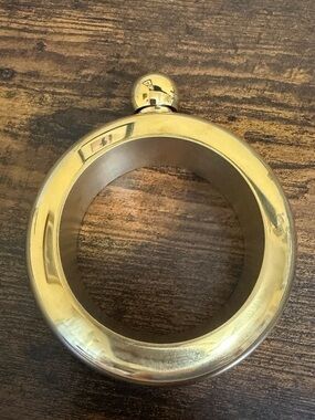Gold Stainless Steel Bangle Flask